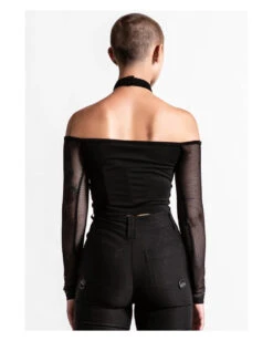 KILLSTAR Nightcall Fishnet Top -Cosplay-Laden killstar nightcall fishnet top killstar nightcall fischnetz oberteil gothic mode gothic klamotten 51704 03