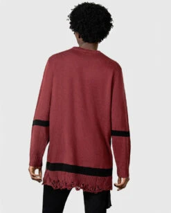 KILLSTAR Star Crux Strick Pullover -Cosplay-Laden killstar star crux strick pullover oversized gothic pullover killstar fashion gothic mode gothic bekleidung gothic accessoires und geschenkartikel 54044 2