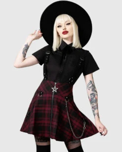 KILLTAR Study Hell Suspender Skirt Rot
