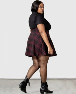 KILLTAR Study Hell Suspender Skirt Rot -Cosplay-Laden killstar study hell suspender skirt rot killstar mode gothic rock gothic bekleidung gothic mode gothic fashion gothic accessoires und geschenkartikel 54043 3