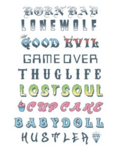 Klebetattoo Set Für Die Finger - Sätze