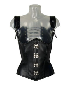 Kunstleder Korsett Mit Schulterriemen