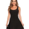 Kurzes Skater Dress Schwarz