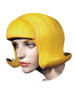 Latex Bob Perücke Gelb