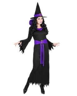 Lavara Hexenkostüm -Cosplay-Laden lavara hexenkostuem mit guertel und hexenhut lavara witch costume with belt and witch hat 37379 04