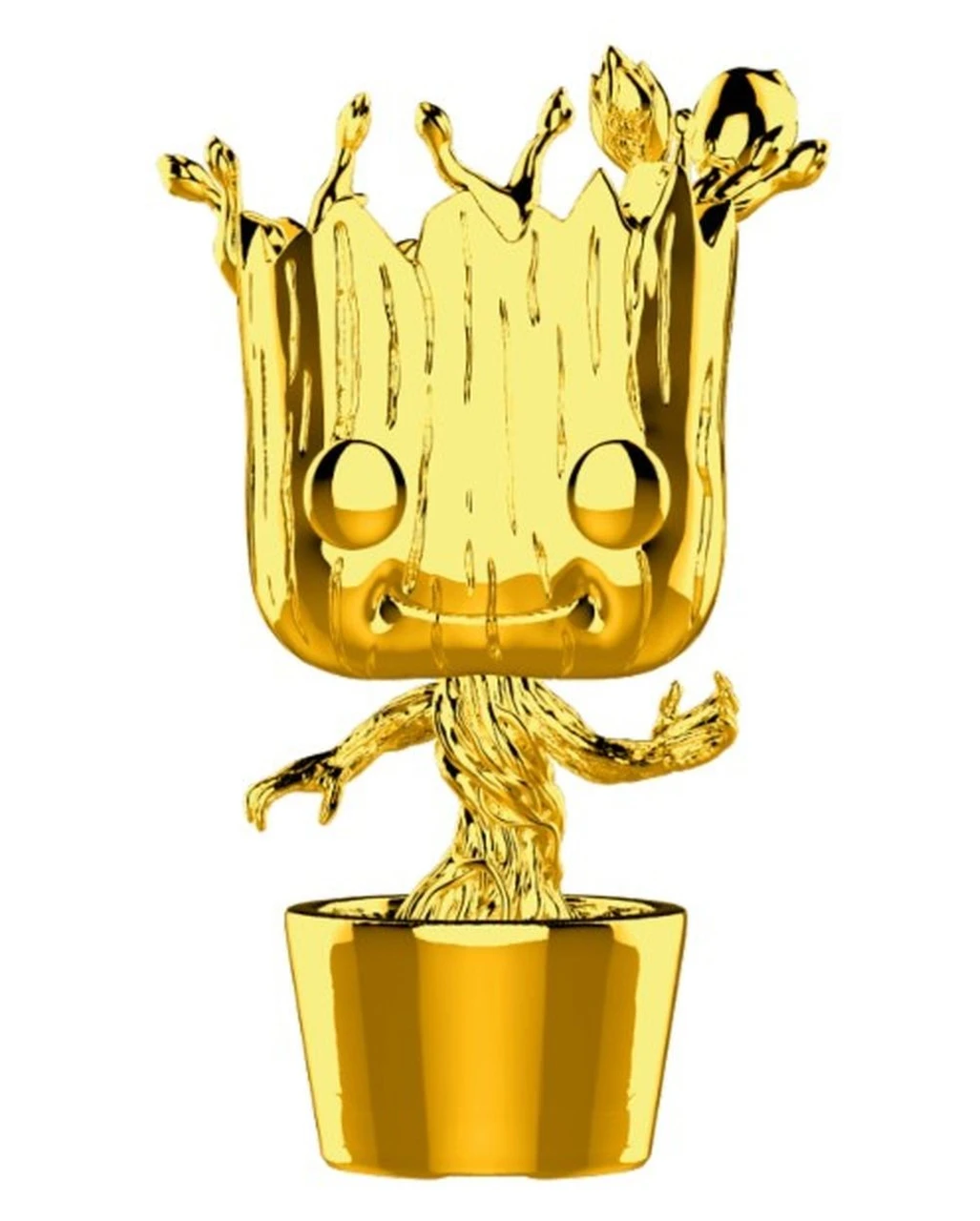 Marvel Groot Chrome Funko Pop! Figur Gold 1 Marvel Groot Chrome Funko Pop! Figur Gold