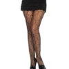 Meerjungfrauen Netzstrumpfhose Schwarz