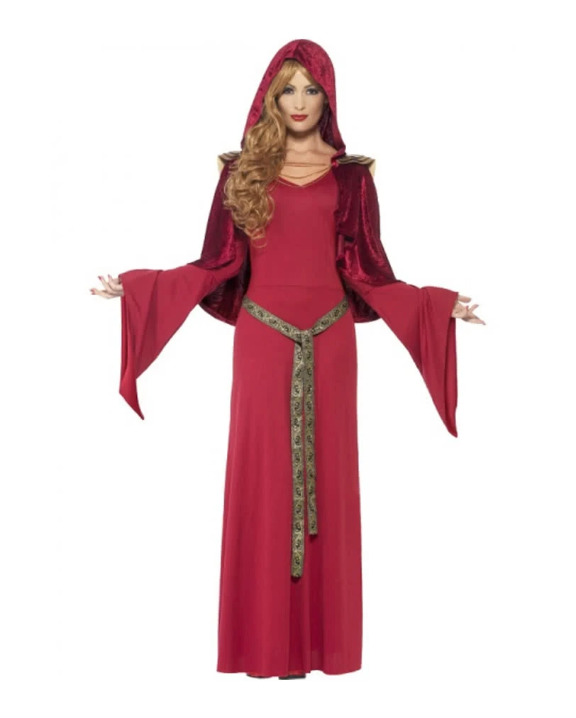 Mittelalter Priesterin Kostüm Mit Kapuze 1 Mittelalter Priesterin Kostüm Mit Kapuze