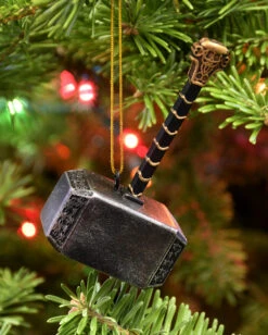 Mjölnir Weihnachtskugel 7,6cm -Cosplay-Laden mjoelnir weihnachtskugel halloween und horror weihnachtsdeko und merch mjoelnir hanging ornament 54759 5