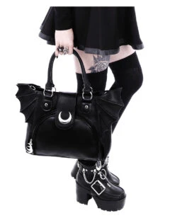 Moon Bag Mit Fledermaus Flügel -Cosplay-Laden moon bag gothic handtasche mit fledermausfluegel moon bag gothic handbag with bat wings 53770 05