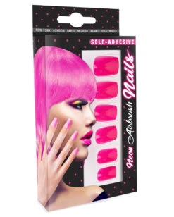 Neon Airbrush Fingernägel Neon Pink -Cosplay-Laden neon airbrush fingernaegel neon pink neon fingernails neon pink falsche fingernaegel 36698 03
