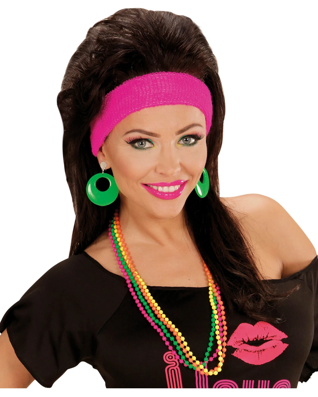 4 Neonfarbene Perlenketten 1 4 Neonfarbene Perlenketten