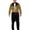 Pailletten Kostüm Frack Gold