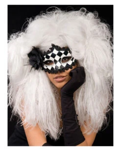 Veneziano Barock Perücke Weiß