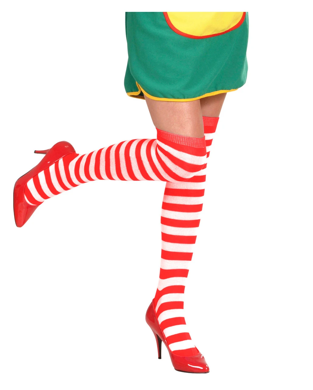 Overknees Rot Weiß 2 Overknees Rot Weiß – Bild 2