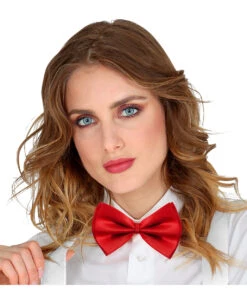 Rote Fliege Deluxe -Cosplay-Laden rote fliege als kostuemzubehoer red bow tie roter schlips kostuem accessoire 29362 03