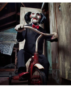 SAW Billy Puppe -Cosplay-Laden saw billy puppe originale horrorfilm sammler puppe aus james wans saw lizenzierte horrorpuppe fuer jig saw fans 28972 4