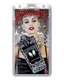 Scarecrow Vampir Eckzähne Chromfarben