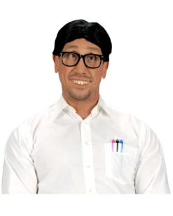 Schwarze Nerd Brille Mit Gläsern -Cosplay-Laden schwarze nerd brille mit glaesern streberbrille faschingsbrille karnevalsbrille 17338 3