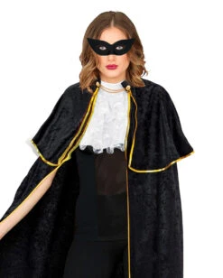 Venezianische Augenmaske Schwarz -Cosplay-Laden schwarze venezianische augenmaske black venetian mask schwarze papillion maske 15912 02