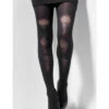 Schwarze Strumpfhose In Loch-Optik