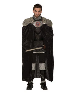 Schwarzes Fell Königscape Für Erwachsene