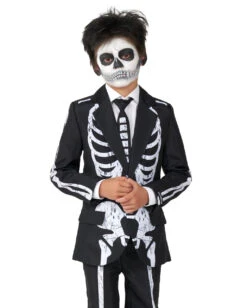 Skeleton Grunge Anzug Für Kinder - Suitmeister -Cosplay-Laden skeleton grunge black anzug kostuem anzug fuer kinder opposuits anzug suitmeister kinder anzug skelett kostuem anzug 54386 1