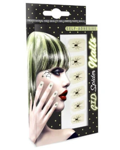 Spinnen Fingernägel G.I.D 12 St. -Cosplay-Laden spinnen fingernaegel glow in the dark halloween fingernaegel spider fingernails glow in the dark 36694 03 2