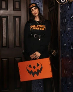 Spooky Pumpkin Vintage Koffer Orange -Cosplay-Laden spooky pumpkin vintage koffer orange liverly ghosts haunted hallows vintage trunk halloween merchandise und geschenke 54188 2