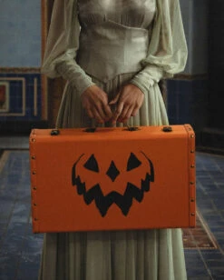 Spooky Pumpkin Vintage Koffer Orange -Cosplay-Laden spooky pumpkin vintage koffer orange liverly ghosts haunted hallows vintage trunk halloween merchandise und geschenke 54188
