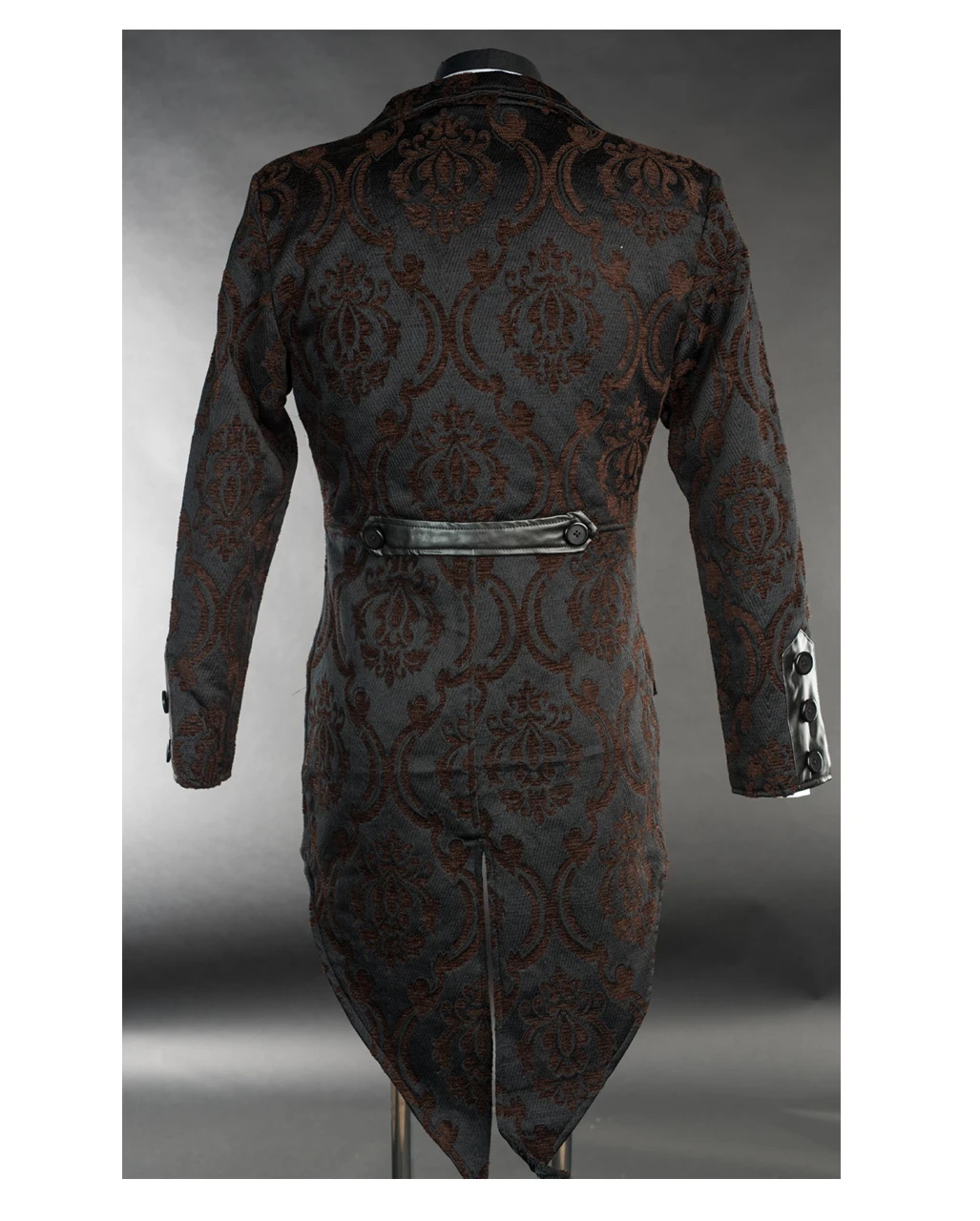 Steampunk Brokat Jacket Mit Schwalbenschwanz 2 Steampunk Brokat Jacket Mit Schwalbenschwanz – Bild 2