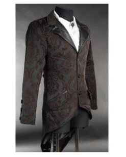 Steampunk Brokat Jacket Mit Schwalbenschwanz 5 Steampunk Brokat Jacket Mit Schwalbenschwanz -Cosplay-Laden steampunk brokat jacket mit schwalbenschwanz steampunk brocade tailcoat 39123 03