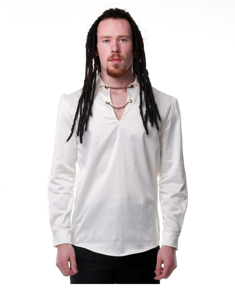Gothic Männerhemd Creme 1 Gothic Männerhemd Creme