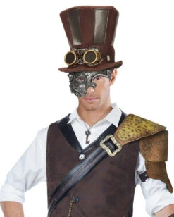 Steampunk Phantom Maske Silber -Cosplay-Laden steampunk phantom maske silber venetian steampunk mask venezianische steampunk phantom maske 25589 3