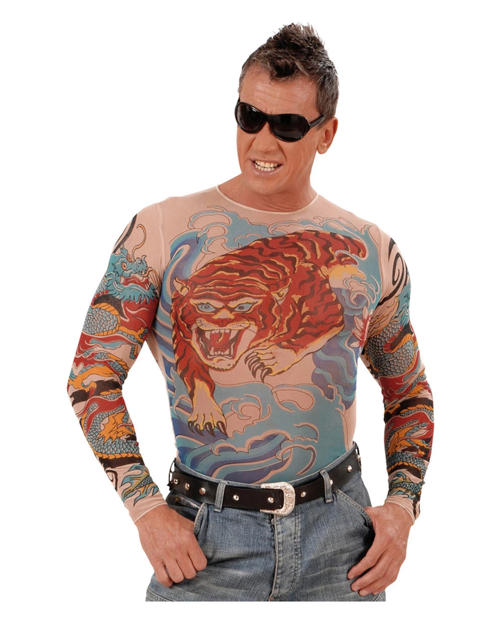 Tattoo Shirt Tiger & Drachen 1 Tattoo Shirt Tiger & Drachen