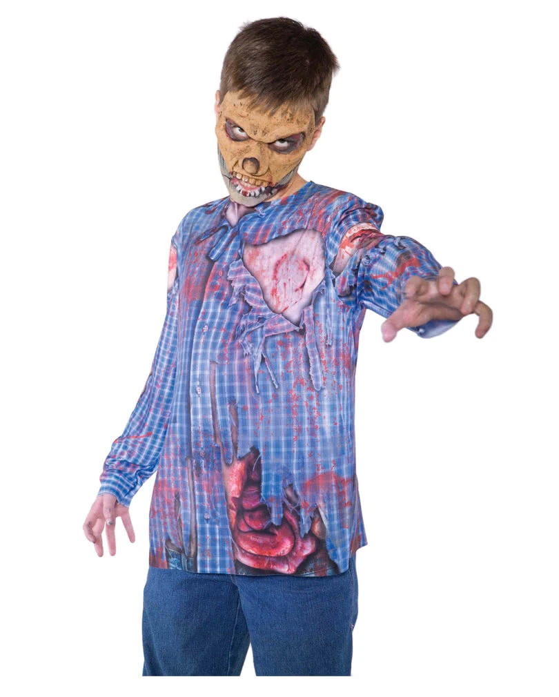 Zombie Shirt Mit Realistic Print 1 Zombie Shirt Mit Realistic Print