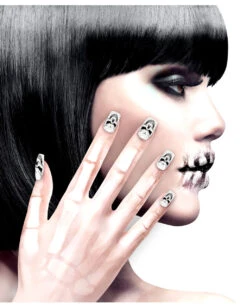Totenkopf Fingernägel 12 St.
