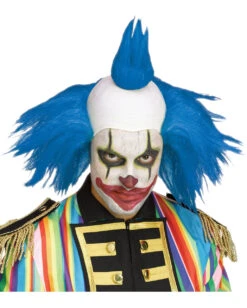 Twisty Horrorclown Perücke Blau