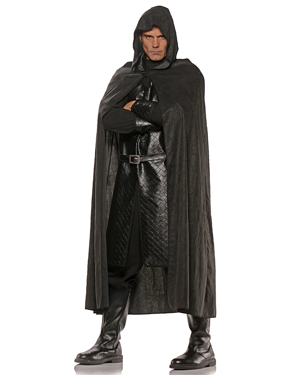 Umhang Im Wildleder-Look Schwarz 1 Umhang Im Wildleder-Look Schwarz