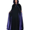 Samt Satin Cape Deluxe Violett