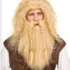 Vikinger Perücke Mit Bart Blond