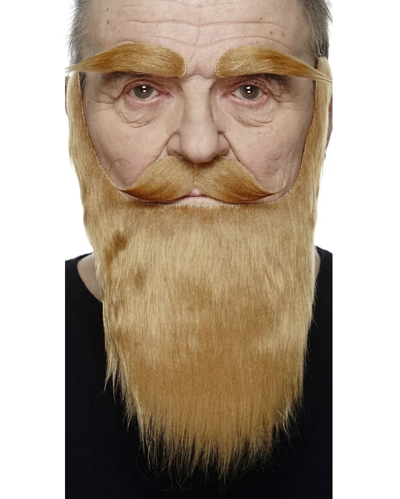 Vollbart Mit Schnauzer Und Augenbrauen Rotblond 1 Vollbart Mit Schnauzer Und Augenbrauen Rotblond