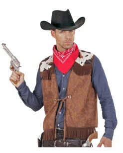 Cowboy Weste Wildleder-Look -Cosplay-Laden western weste wildleder look mit fransen cowboy vest suede look cowboy kostuem 38517 03