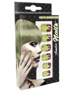 Zombie Fingernägel 12 St. -Cosplay-Laden zombie fingernaegel selbstklebend zombie fingernails self adhesiv halloween fingernaegel 36689 03 1